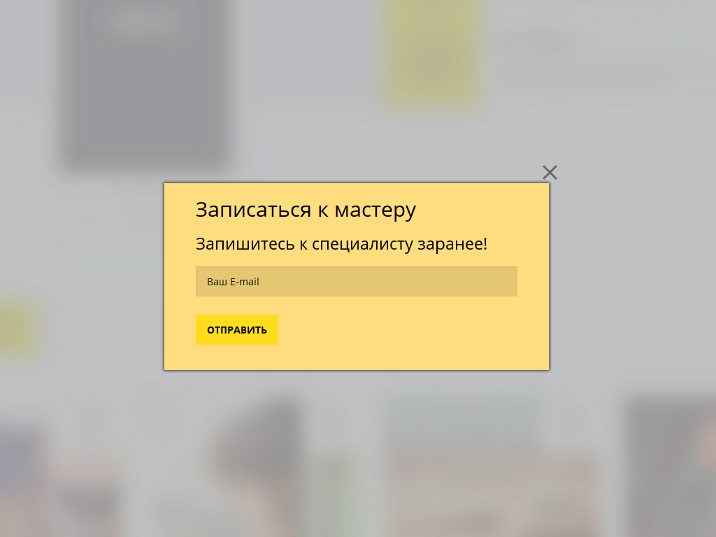 Виджет для сайта  Запись к мастеру