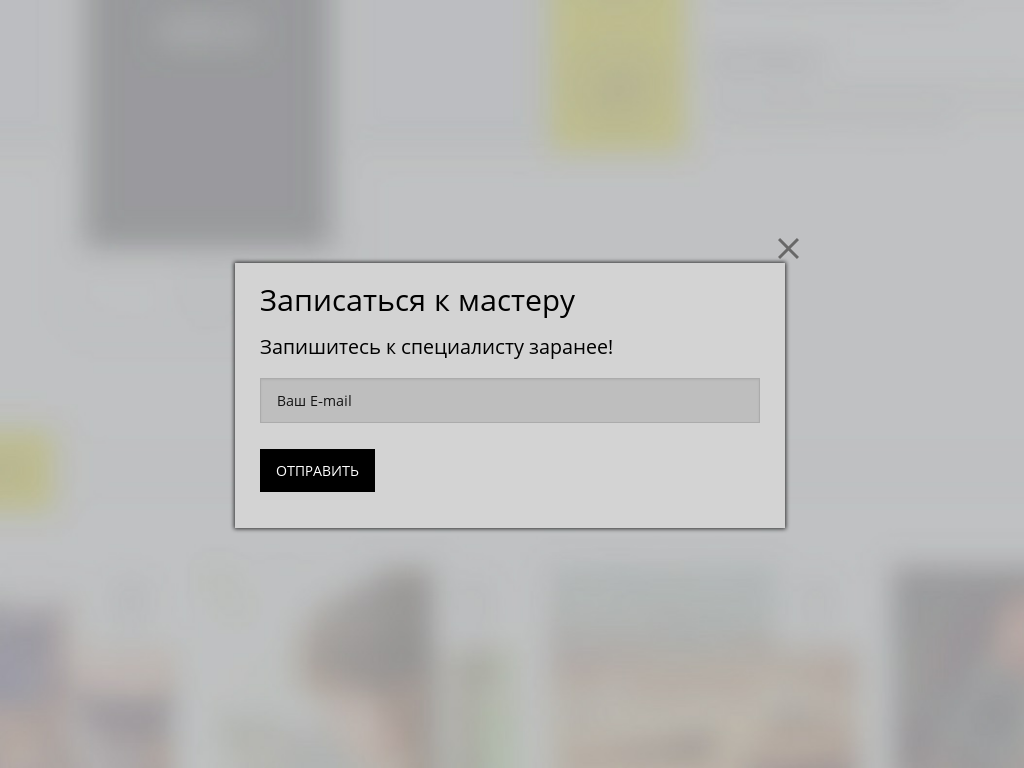 Виджет для сайта  Запись к мастеру